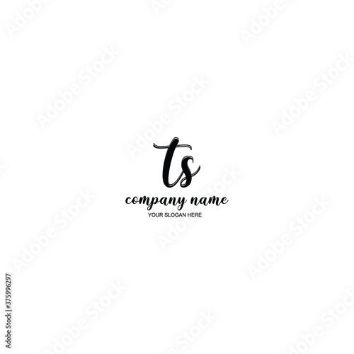 TS Initial handwriting logo template vector  © MUCHAMMAD