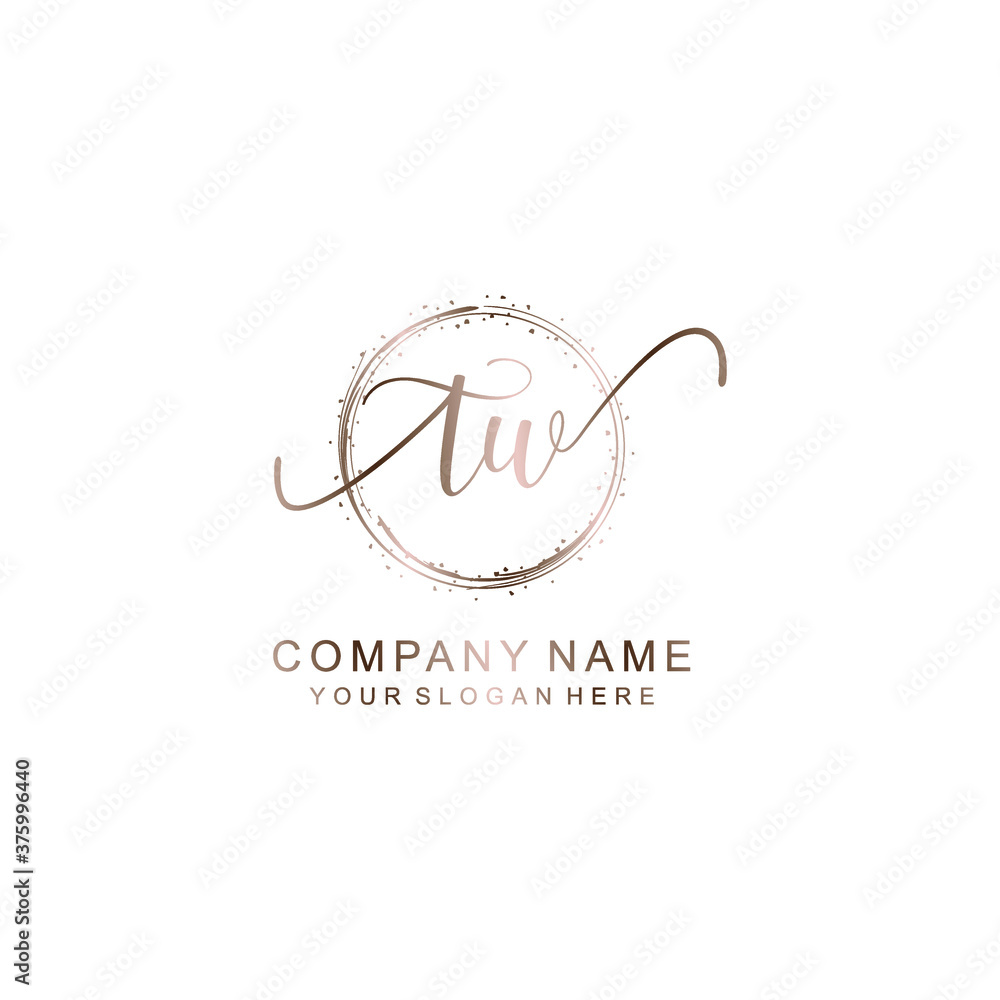 TW Initial handwriting logo template vector
TW Initial handwriting logo template vector