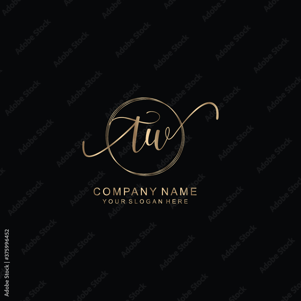 TW Initial handwriting logo template vector
TW Initial handwriting logo template vector