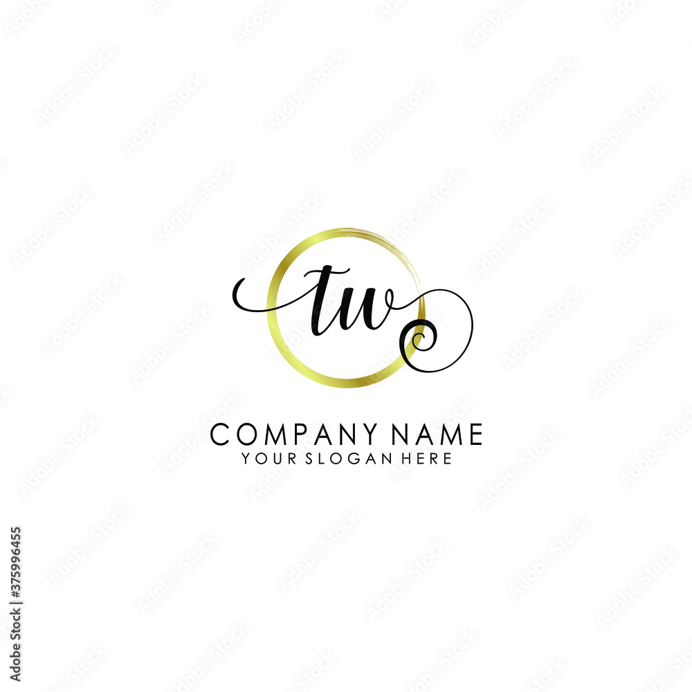 TW Initial handwriting logo template vector
TW Initial handwriting logo template vector