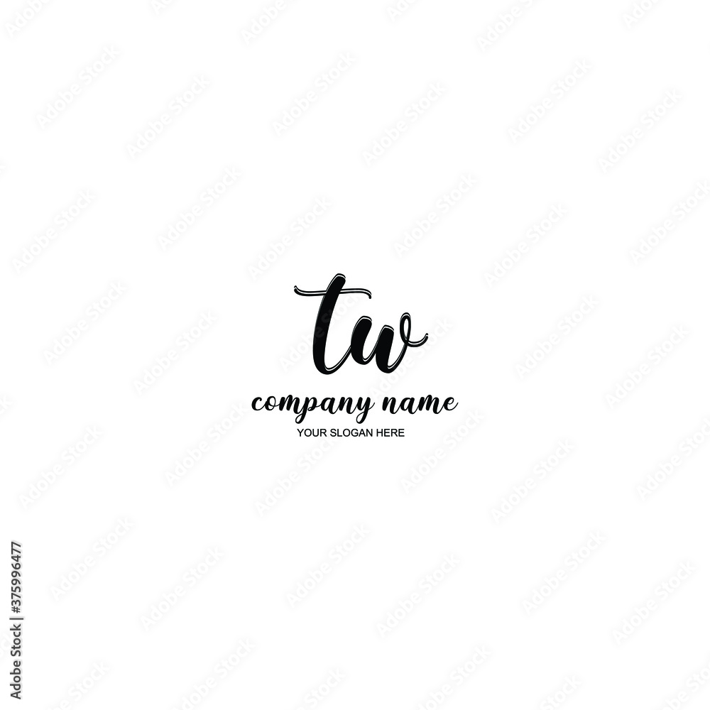 TW Initial handwriting logo template vector
TW Initial handwriting logo template vector