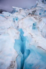 Plexiglas schilderij Gletsjers Blauwe gletsjers Vatnajokull IJsland  © Zimu