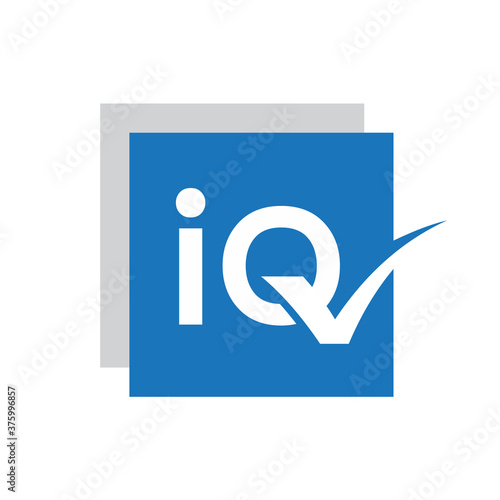 Business iQ letter symbol design