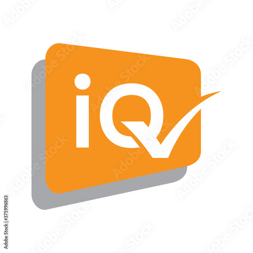 Business iQ letter symbol design