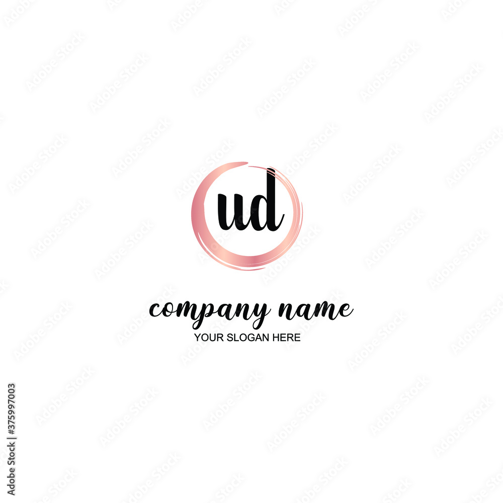 UD Initial handwriting logo template vector
UD Initial handwriting logo template vector