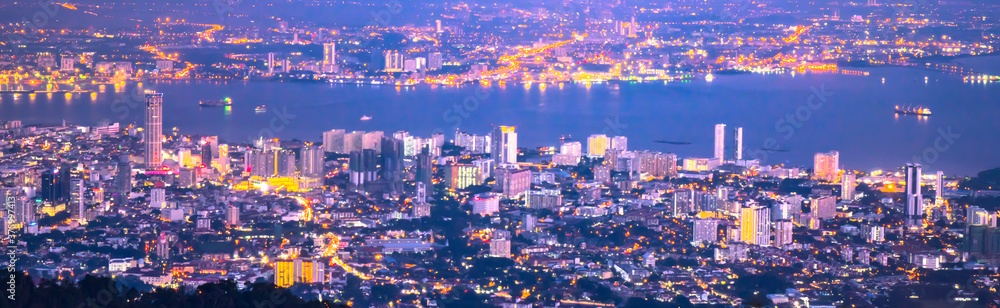 Fototapeta premium Landscape of Penang City Malaysia
