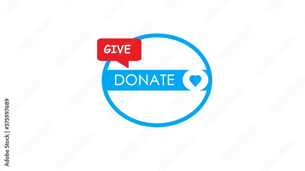 donate Icon. International charity day. donate now. Donate, social animation donate Icon. International charity day. donate now. Donate, social animation