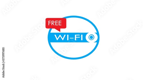 Free WiFi icon symbol. wifi zone. 