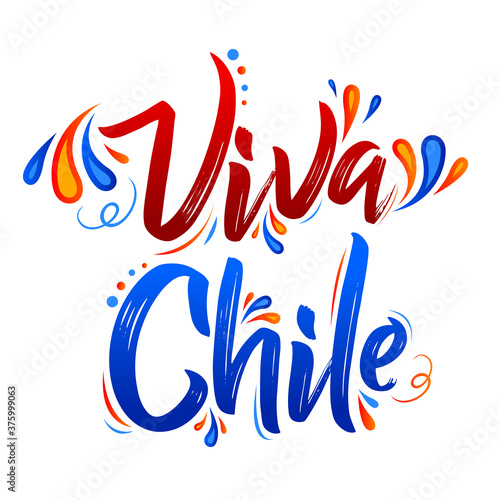 Viva Chile Translation: Long Live Chile, Traditional Chilean Celebration.
