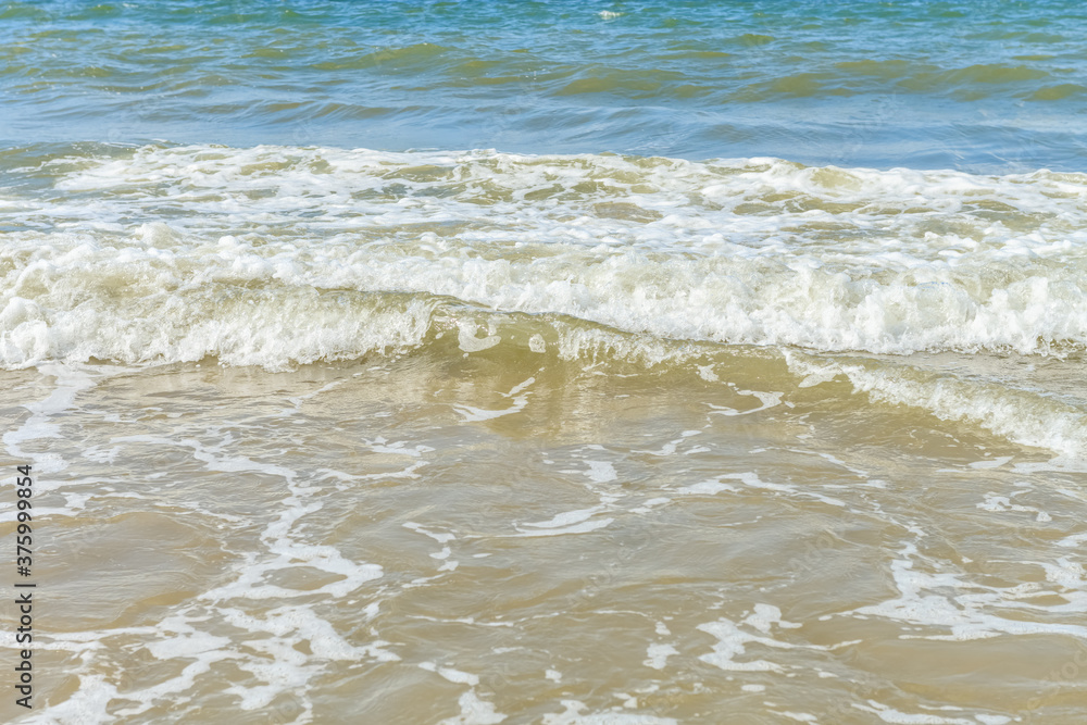 soft wave on a beach horizontal composition soft wave on a beach horizontal composition
