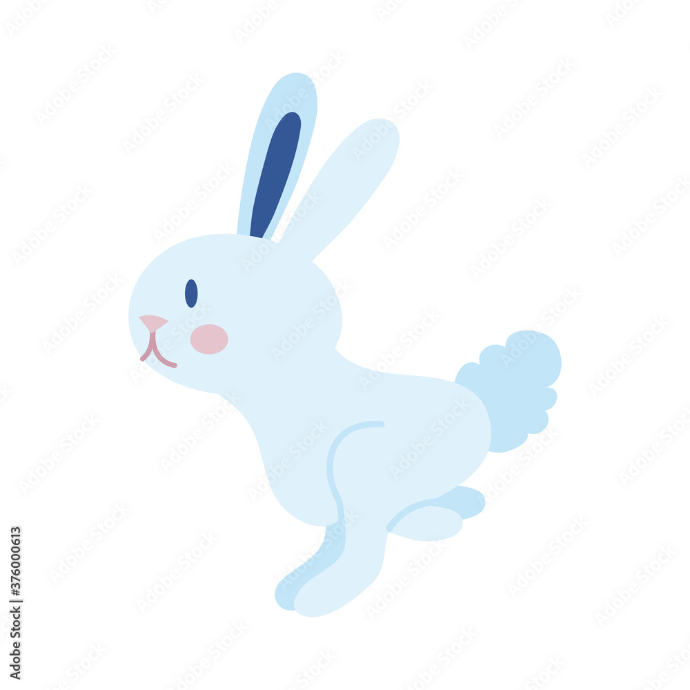 mid autumn cute rabbit jumping flat style icon mid autumn cute rabbit jumping flat style icon