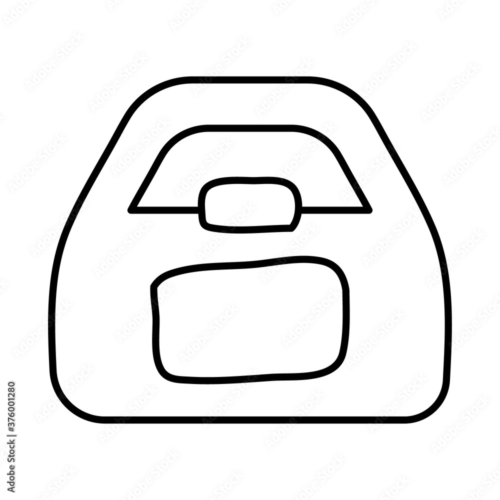 schoolbag handle equipment line style icon schoolbag handle equipment line style icon