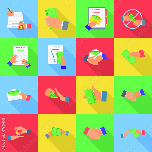 Corruption Flat Icons pack