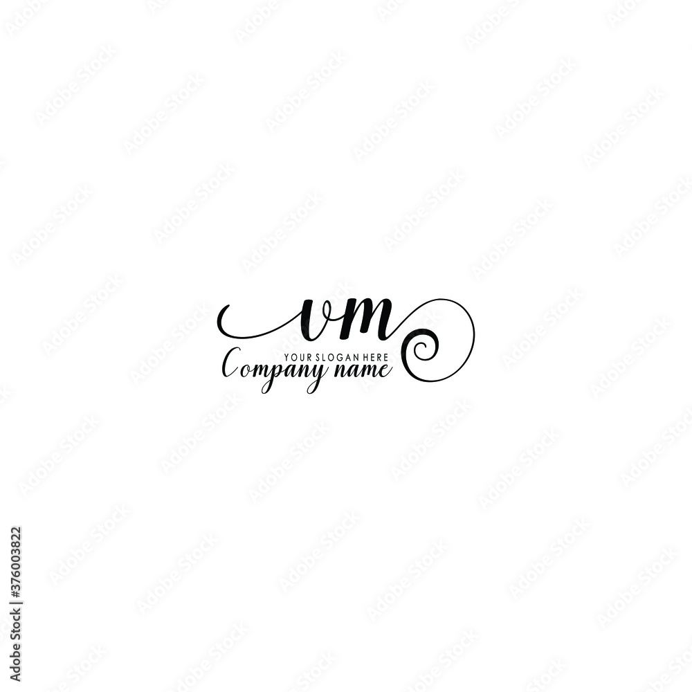 VM Initial handwriting logo template vector
VM Initial handwriting logo template vector