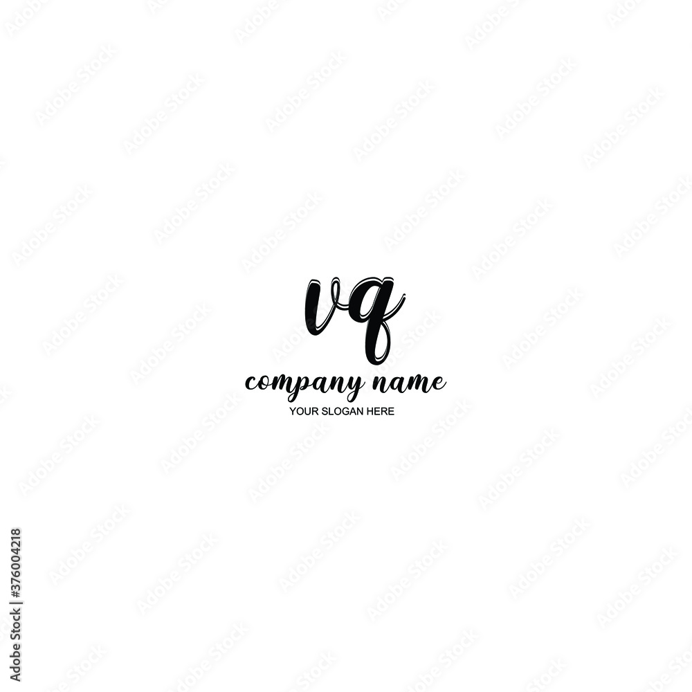 VQ Initial handwriting logo template vector
VQ Initial handwriting logo template vector