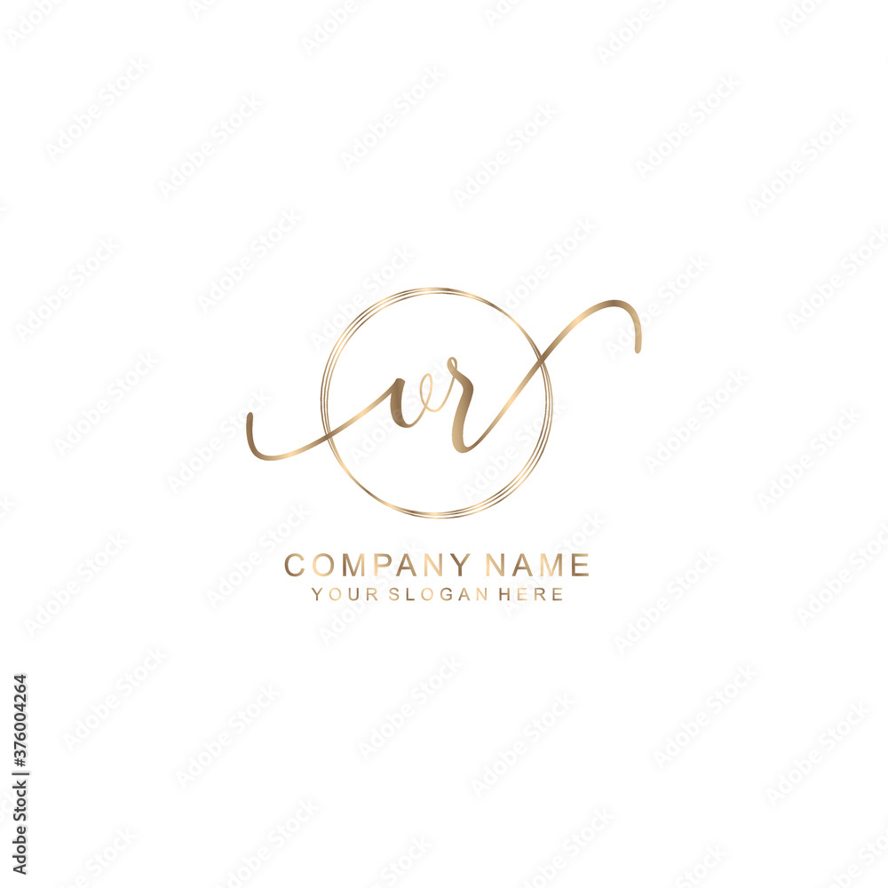 VR Initial handwriting logo template vector
VR Initial handwriting logo template vector