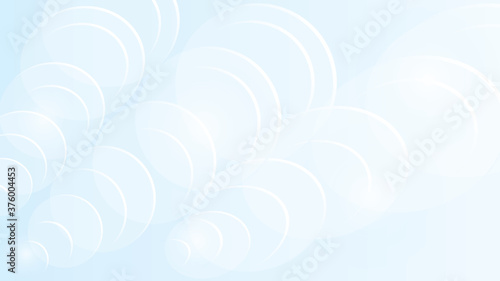Light blue background with abstract circle shapes, elegant style, space for text, soft and airy concept.