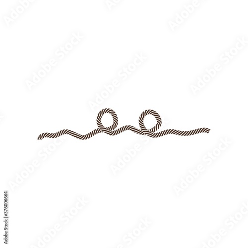 Rope vector illustration template concept