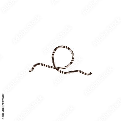 Rope vector illustration template concept