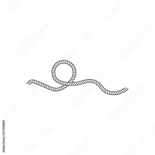 Rope vector illustration template concept