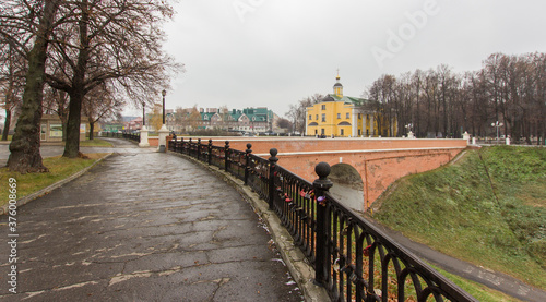 Russia gold Ryazan Kremlin is a beautiful place attractions winter