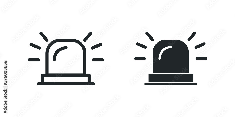 siren line vector icon. alarm, alert, flash, danger flat outline sign. ambulance, emergency, warn symbol icon for web and mobile app on white background siren line vector icon. alarm, alert, flash, danger flat outline sign. ambulance, emergency, warn symbol icon for web and mobile app on white background