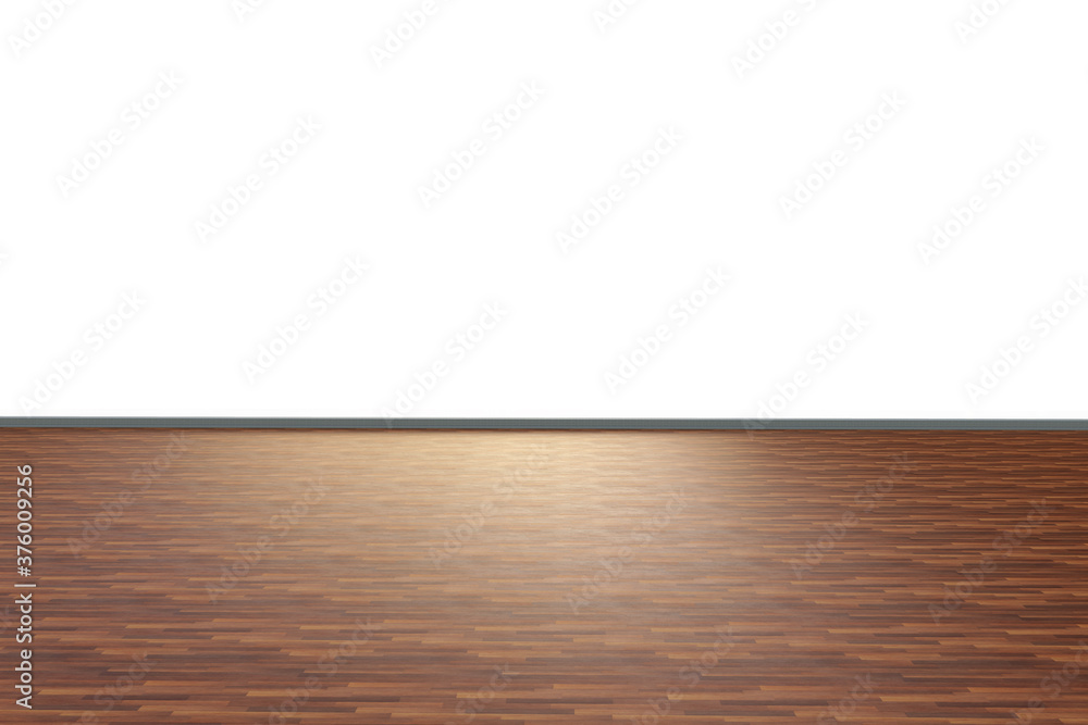 Naklejka premium empty floor isolated