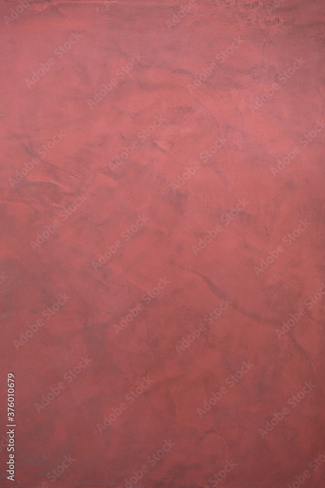 Red microcement texture background
