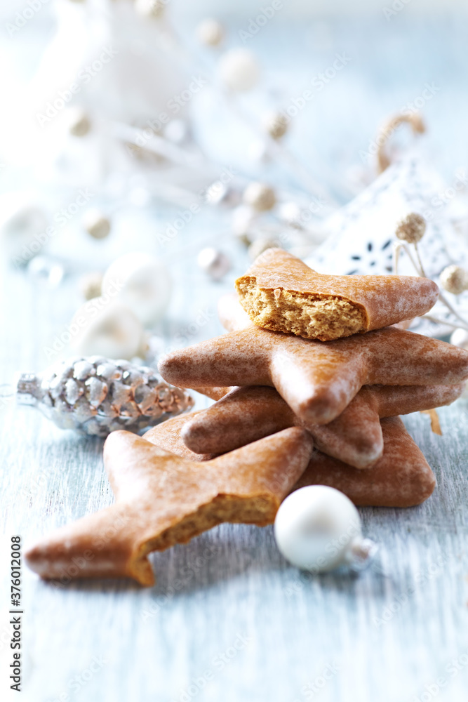 Christmas decoration. Bright wooden background. Close up. Christmas decoration. Bright wooden background. Close up.