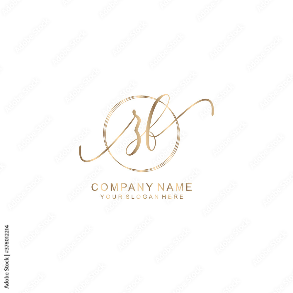 ZF Initial handwriting logo template vector
ZF Initial handwriting logo template vector