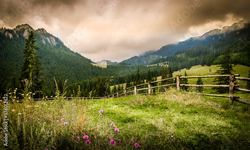 Mountains scenery in Romania.