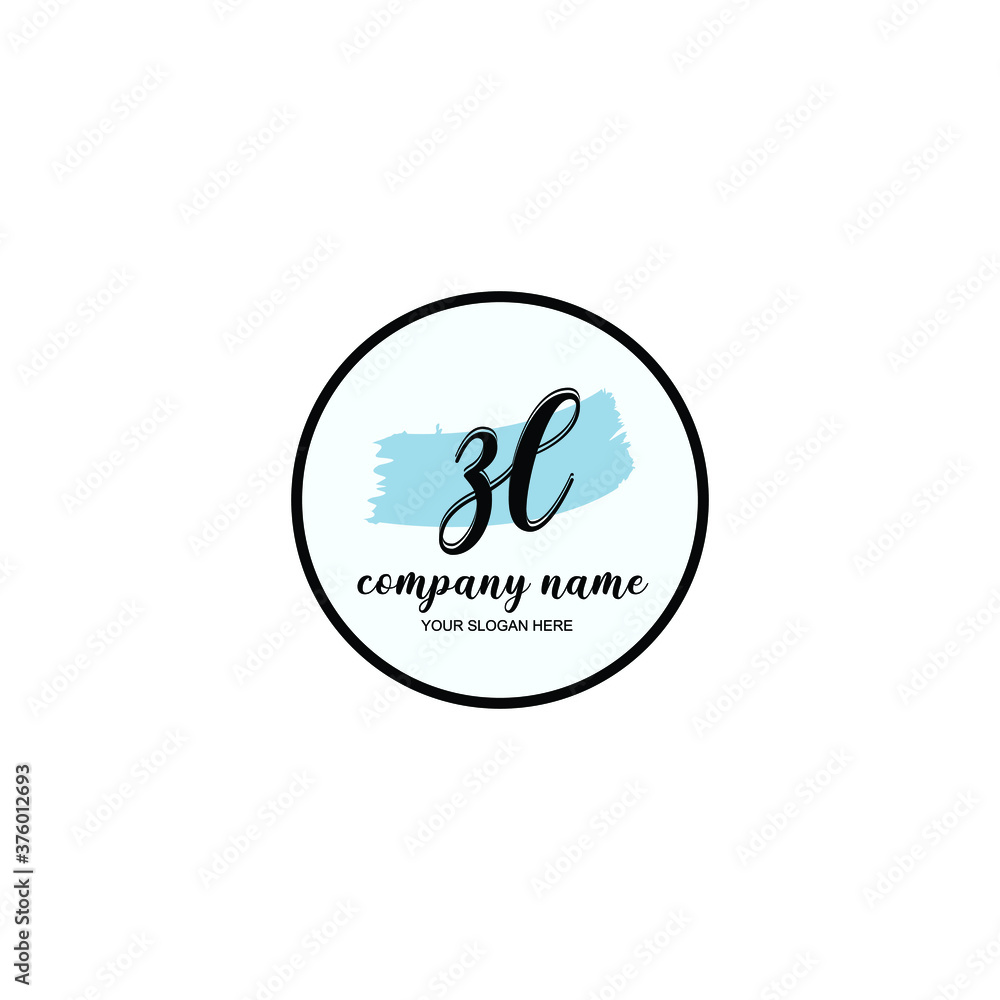 ZL Initial handwriting logo template vector
ZL Initial handwriting logo template vector