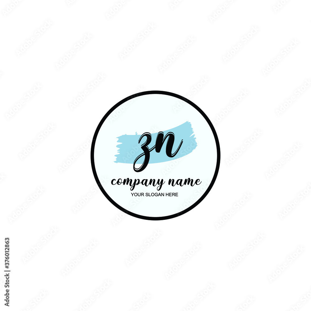 ZN Initial handwriting logo template vector
ZN Initial handwriting logo template vector