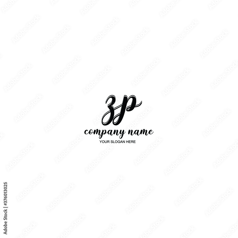 ZP Initial handwriting logo template vector
ZP Initial handwriting logo template vector
