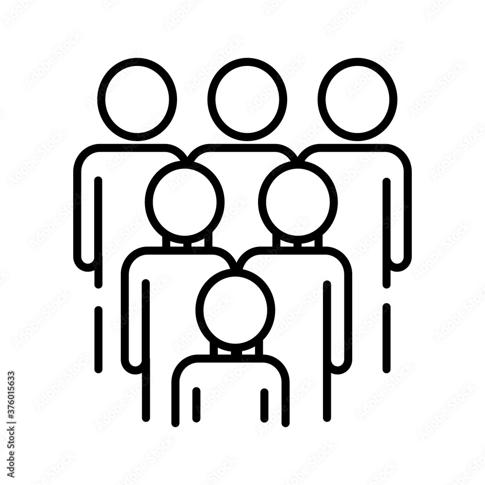 teamworkers figures group coworking line style icon teamworkers figures group coworking line style icon
