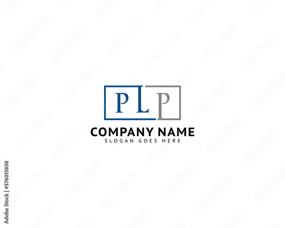 Initial Letter PLP Logo Template Design