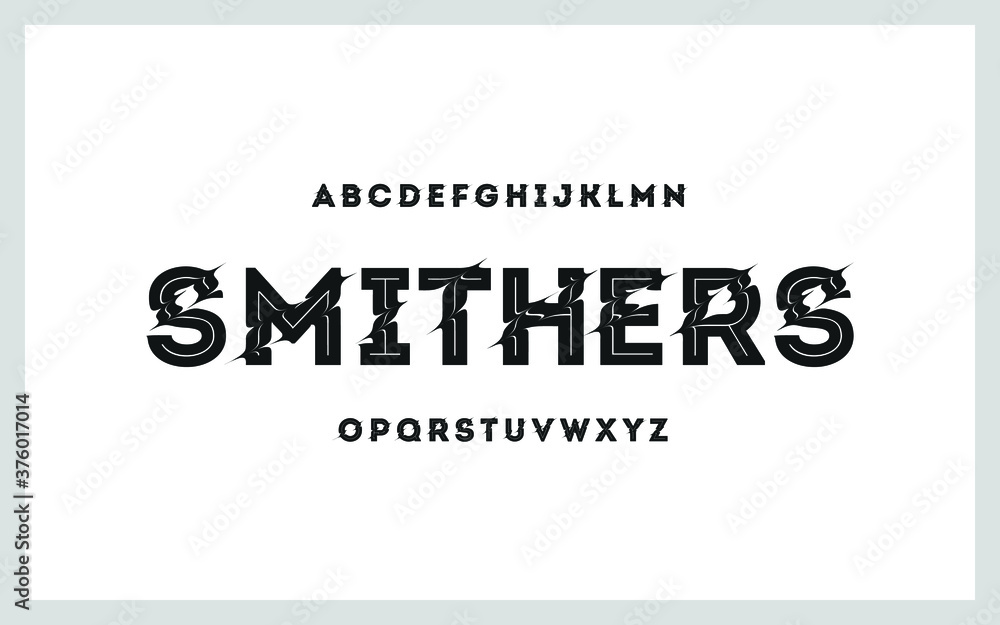 Typography abstract fonts set. Vector illustration font a to z. Rough alphabet designs. Typography abstract fonts set. Vector illustration font a to z. Rough alphabet designs.
