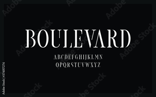Lettering Minimalist Fashion. Elegant alphabet letters serif font and number. Typography fonts regular uppercase, lowercase.