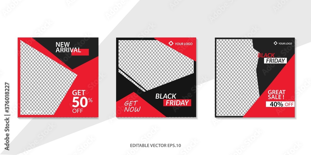 Sosial media template sale background, black friday modern sale banner for web, poster design template, vector illustrasion Sosial media template sale background, black friday modern sale banner for web, poster design template, vector illustrasion