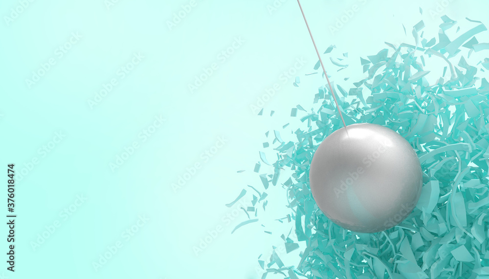 Success Ladder Business Concept and Creative Ideas ball Circle pendulum and Broken break wall on blue - Green background - 3d rendering - Marketing style Success Ladder Business Concept and Creative Ideas ball Circle pendulum and Broken break wall on blue - Green background - 3d rendering - Marketing style