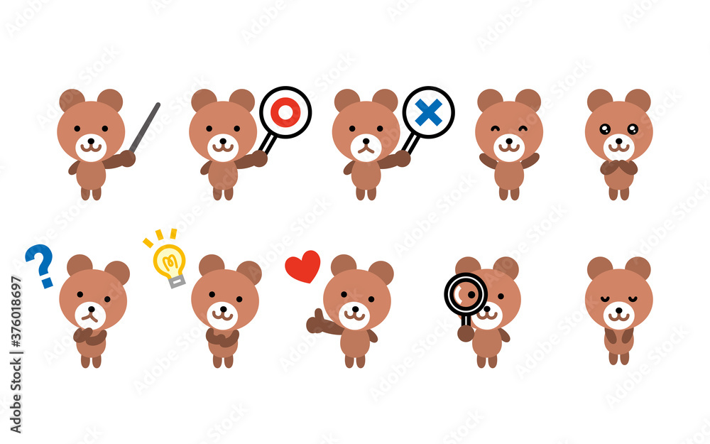 くま キャラセットB くま キャラセットB