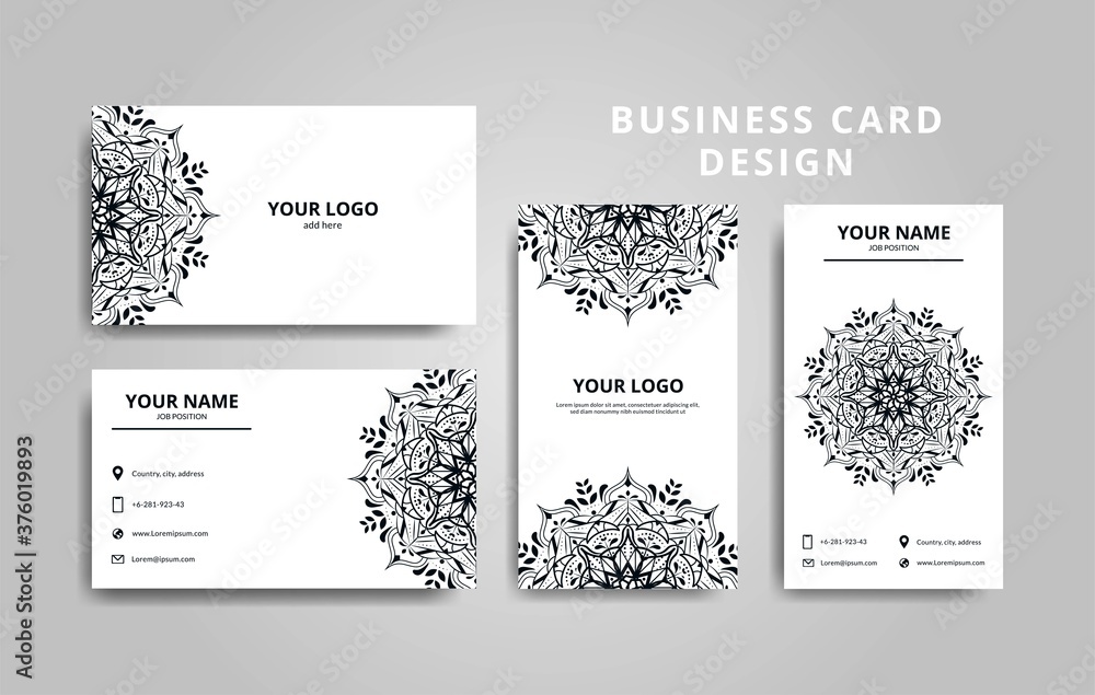 modern clean professional business card