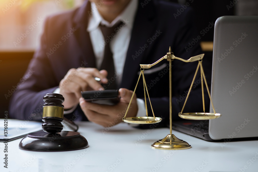 justice and law concept.Male judge Consultation and legal concepts, lawyers, justice and law concept.Male judge Consultation and legal concepts, lawyers,