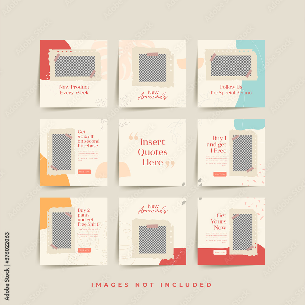 social media puzzle frame grid post template for fashion sale promotion Premium Vector social media puzzle frame grid post template for fashion sale promotion Premium Vector