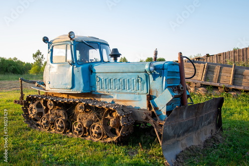 Bild auf Leinwand Rural farm field landscape