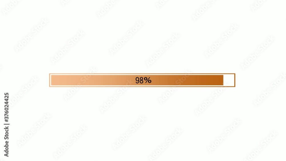 New brown color gradient waiting loading bar animation video footage on white background New brown color gradient waiting loading bar animation video footage on white background