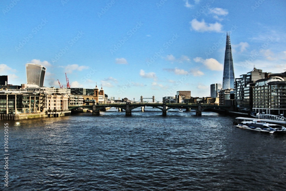 view of the river thames in london