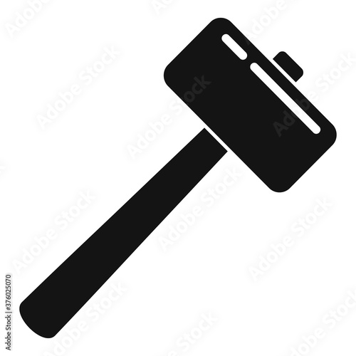 Tiler sledge hammer icon. Simple illustration of tiler sledge hammer vector icon for web design isolated on white background
