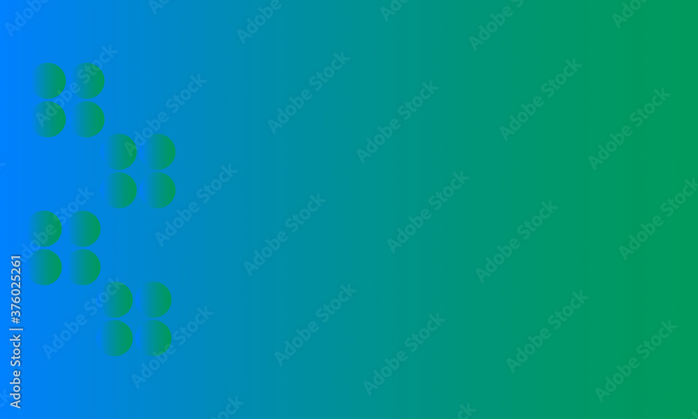 Abstract green and blue background with object shape Abstract green and blue background with object shape