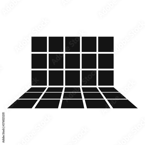 Tiler bathroom work icon. Simple illustration of tiler bathroom work vector icon for web design isolated on white background